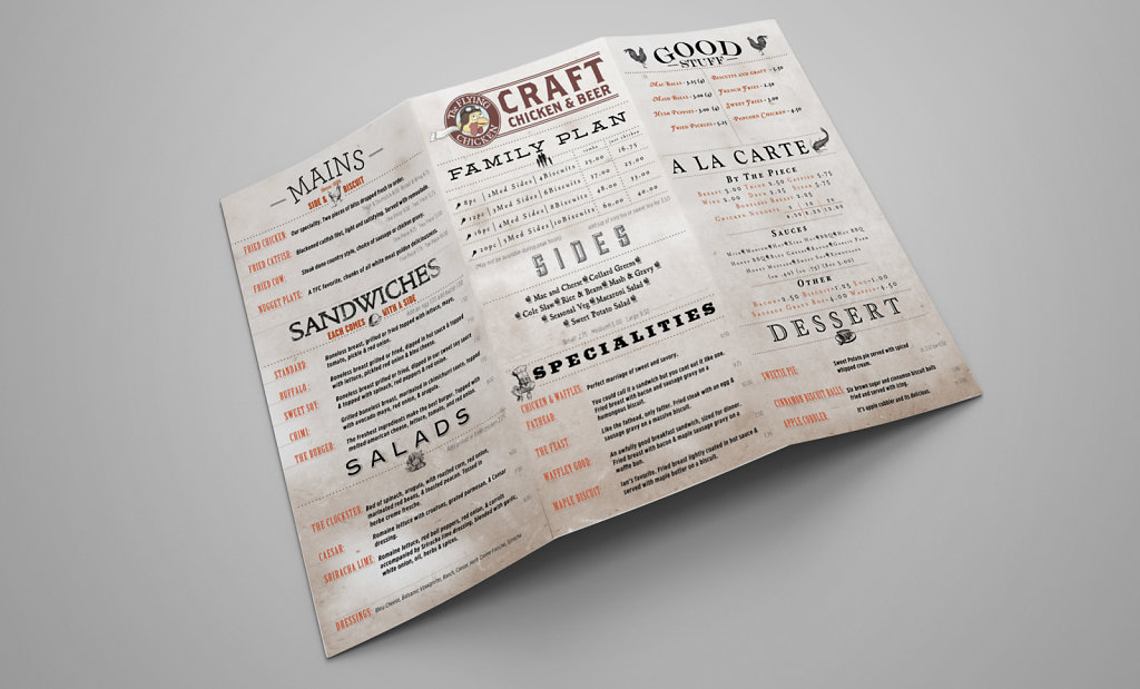 Tri Fold Menu